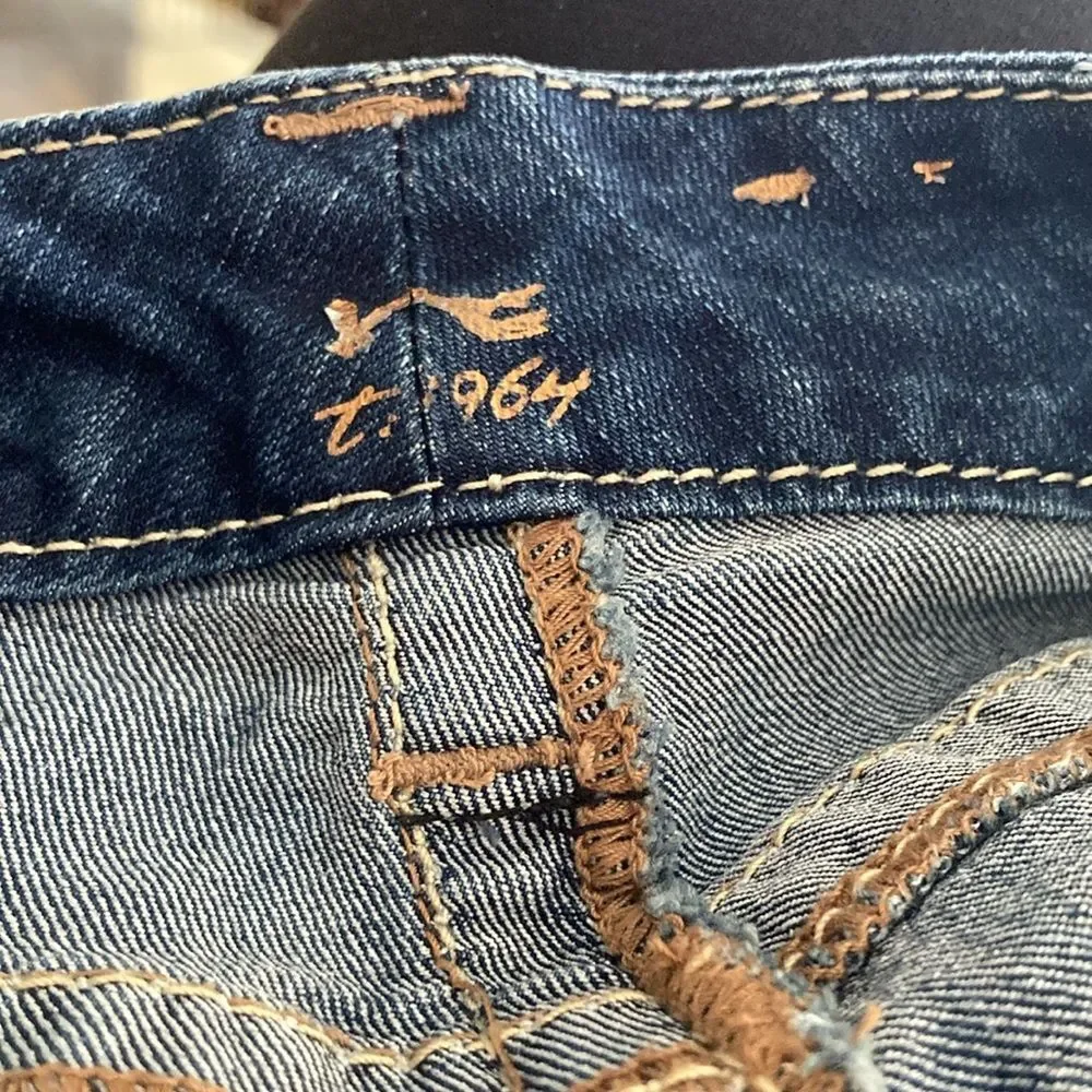 SEVEN 7 Jeans Bling Blingy Straight Leg Frayed Back Pockets Womens 14